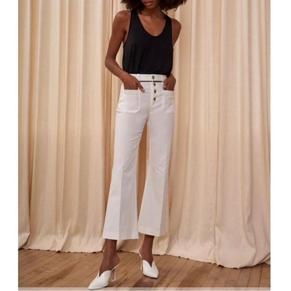 La Ligne white cropped pants